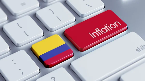 Colombia inflationen begreppsmässigt — Stockfoto