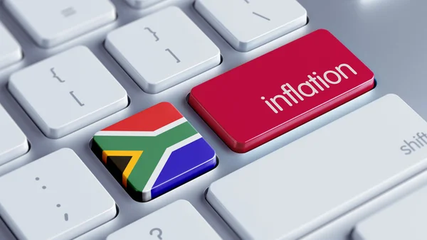 Afrique du Sud l'inflation concep — 图库照片
