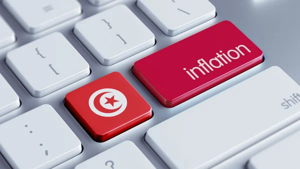 Tunisien inflationen begreppsmässigt — Stockfoto