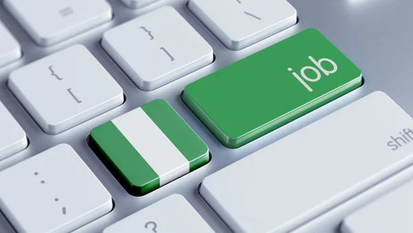 Concetto di lavoro Nigeria — Foto Stock