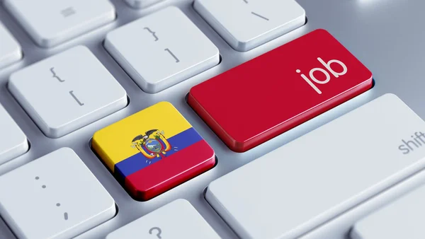 Ecuador keyboard konzept — Stockfoto