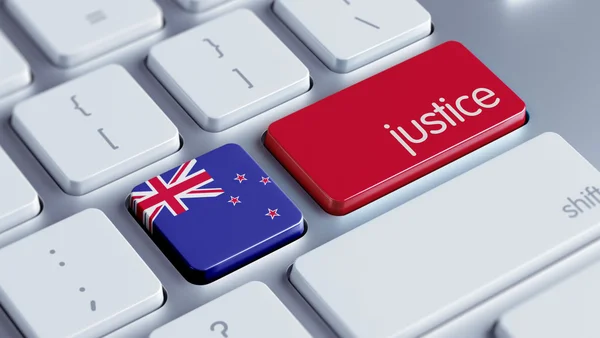 New Zealand Justice Concep — Stock Photo, Image