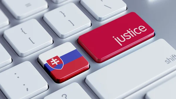 Slowakisches Gerechtigkeitskonzept — Stockfoto