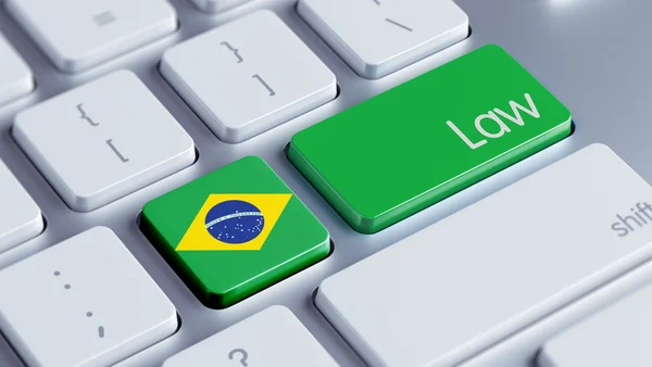 Pojęcie prawa Brazylii — Zdjęcie stockowe