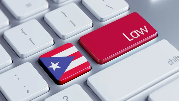 Pojęcie prawa puerto rico — Zdjęcie stockowe