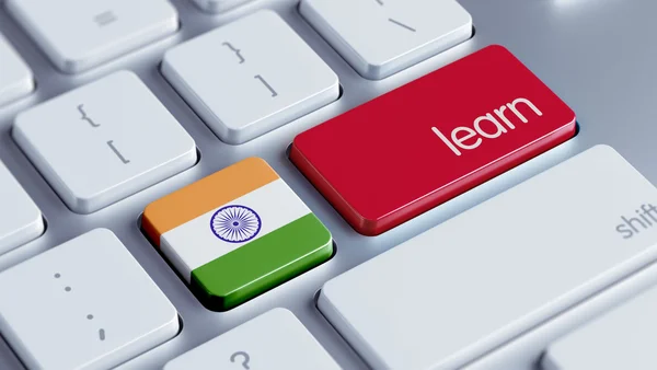 Indien lernen Konzept — Stockfoto