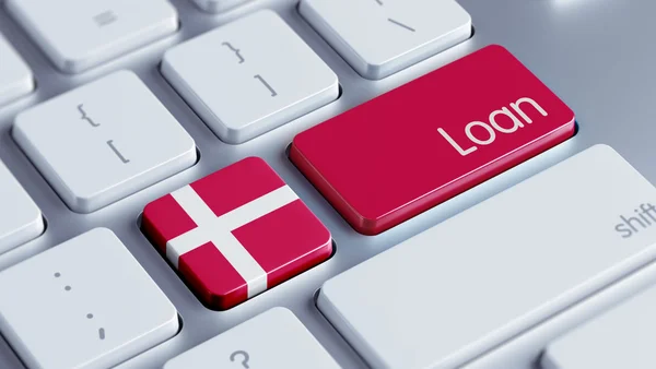 Koncept půjčky Dánsko — Stock fotografie