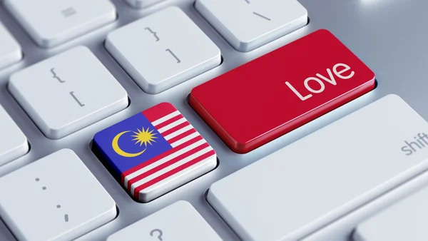 Malaysia Love Concept — Stock Photo, Image