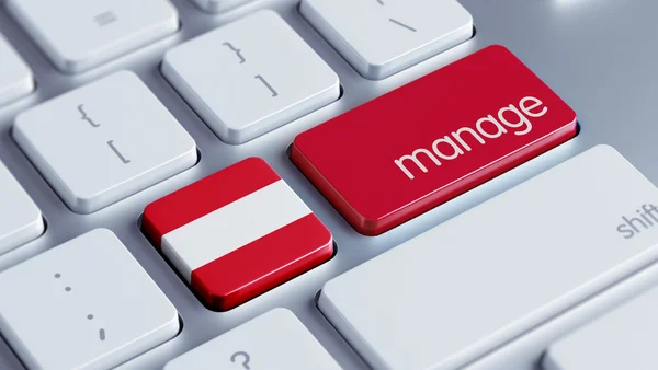 Austria Manage Concept — Stock Photo, Image
