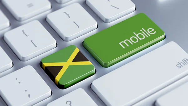 Jamaica mobiele Concept — Stockfoto