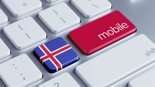 Iceland Mobile Concept — Stock Photo, Image