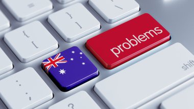 Australia Problems Concept clipart