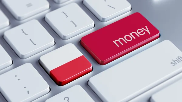 Polonia Money Concept — Foto Stock