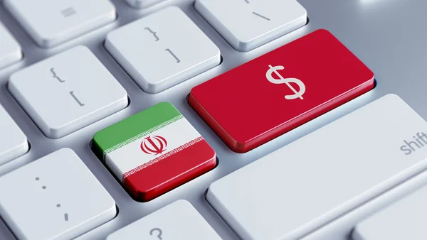 Iran koncepcja pieniądza — Zdjęcie stockowe