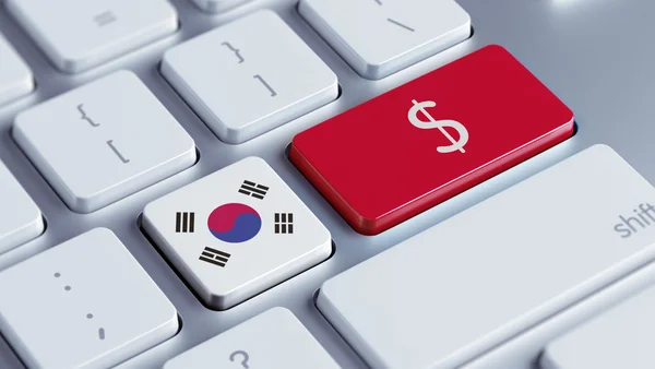 Conceito de teclado da Coreia do Sul — Fotografia de Stock