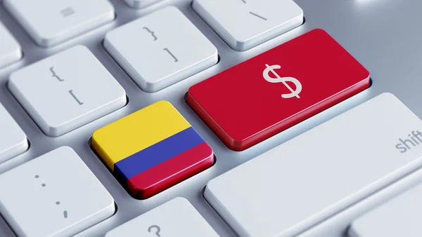 Conceito de dinheiro da Colômbia — Fotografia de Stock