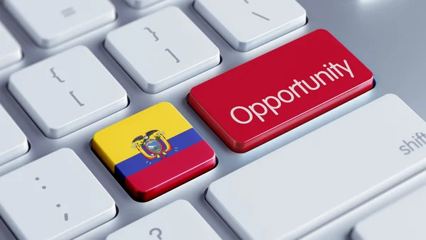 Ecuador Keyboard Concept — Stock Photo, Image