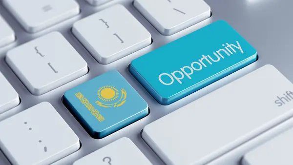 Kazakhstan Opportunité Concep — Photo