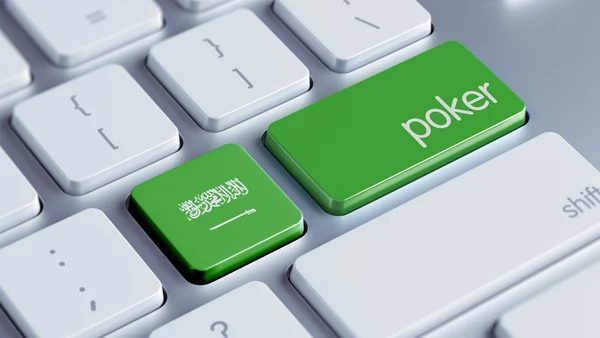 Saudi Arabia Poker Concept — Stock Photo, Image