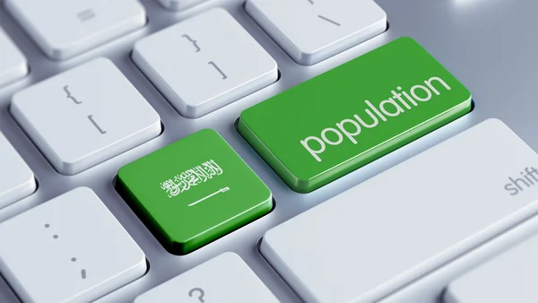 Saudi arabien population concep — Stockfoto