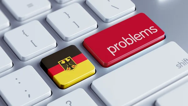 Germany Problems Concept — Stock Photo, Image