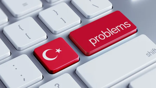 Turquía Problemas Concepto — Foto de Stock