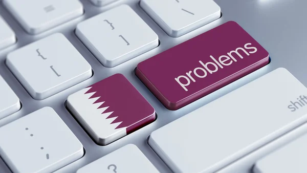 Qatar Problems Concept — Stock Photo, Image