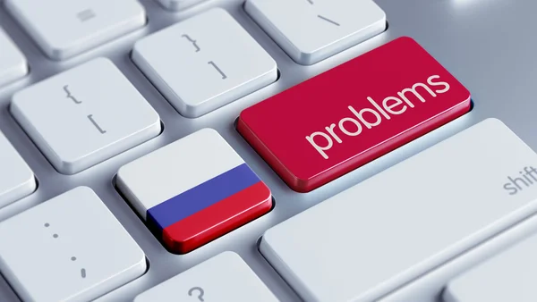 Ρωσία προβλήματα έννοια — Φωτογραφία Αρχείου