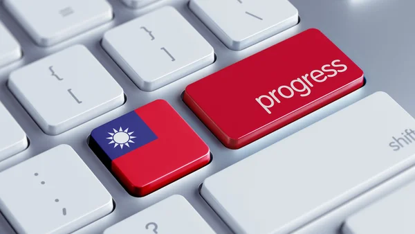 Concept de progrès de Taiwan — Photo