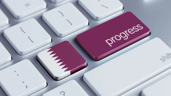 Conceito de progresso do Qatar — Fotografia de Stock