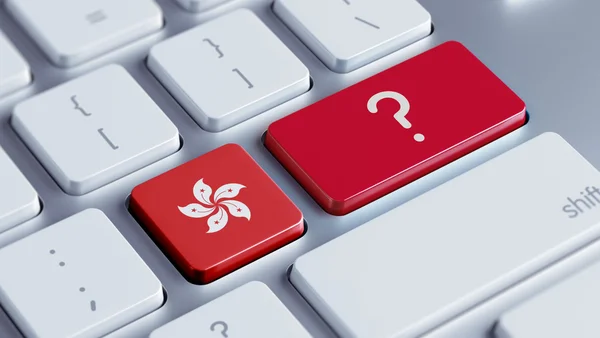 Hong Kong Question Mark Concept — Stock Photo, Image