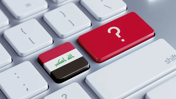 Iraq Question Mark Concept — Stock Photo, Image