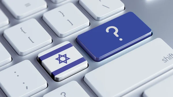 Israel Question Mark Concept — Stock Photo, Image