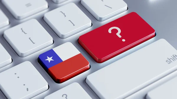 Chile pytanie Mark koncepcja — Zdjęcie stockowe