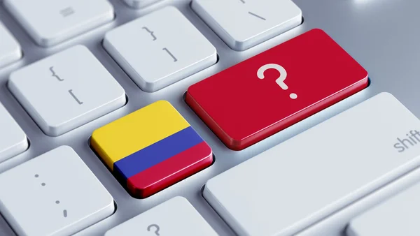 Colombia spørgsmålstegn koncept - Stock-foto