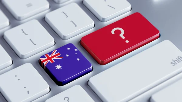 Australië vraag Mark Concept — Stockfoto