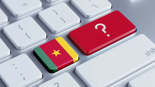 Cameroun Concept de clavier — Photo