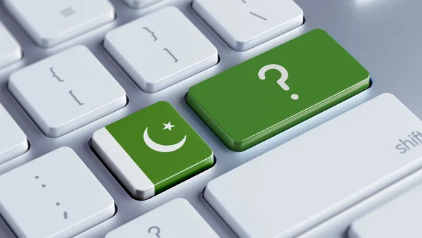 Pakistan pytanie Mark koncepcja — Zdjęcie stockowe