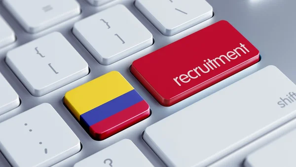 Conceito de recrutamento na Colômbia — Fotografia de Stock