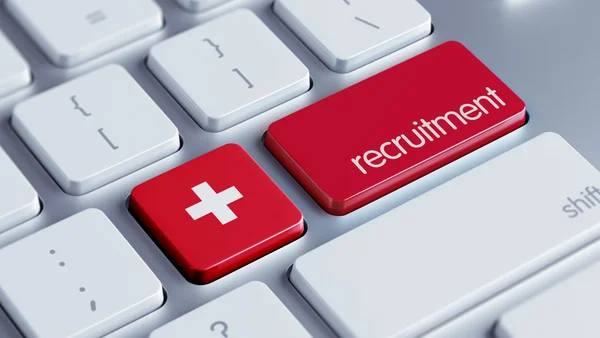 Suíça Conceito de recrutamento — Fotografia de Stock