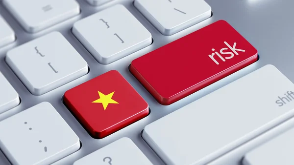 Koncept rizika Vietnam — Stock fotografie