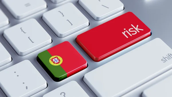 Koncept rizika Portugalsko — Stock fotografie