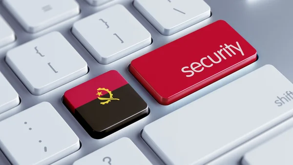 Conceito de Segurança de Angola — Fotografia de Stock