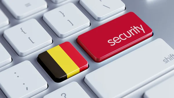 Conceito de segurança da Bélgica — Fotografia de Stock
