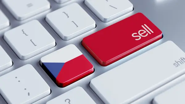 Czech Republic Sell Concept — Stock Photo, Image