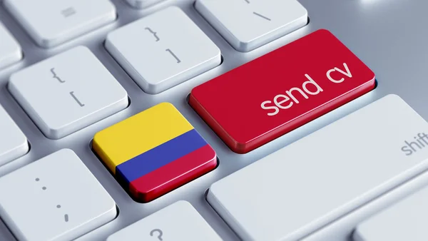 Kolumbia Wyślij Cv koncepcja — Zdjęcie stockowe