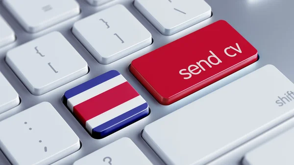 Costa Rica Send CV Concept — Stock Photo, Image