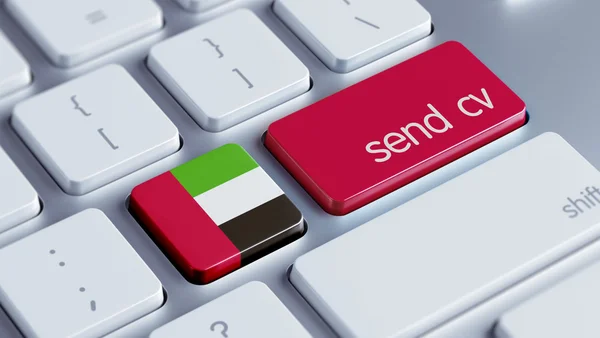 United Arab Emirates Send CV Concept — Stock Photo, Image