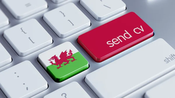 Wales skicka Cv koncept — Stockfoto