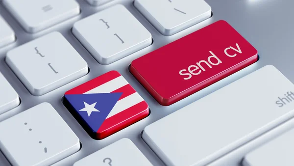 Puerto Rico Wyślij Cv koncepcja — Zdjęcie stockowe